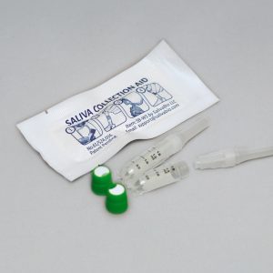 Saliva Collection Aid and Sample Vials
